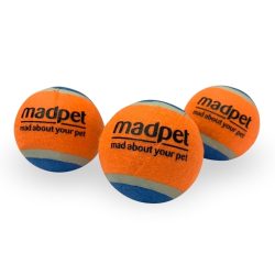 ΜΠΑΛΑΚΙ TENNIS MADPET ΜΠΛΕ/ΠΟΡΤΟΚΑΛΙ 6,5cm (1×24)