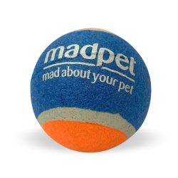 ΜΠΑΛΑΚΙ TENNIS MADPET ΜΠΛΕ/ΠΟΡΤΟΚΑΛΙ 6,5cm (1×24)